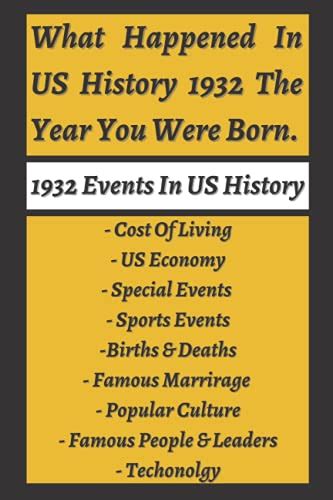 what was happening in 1932